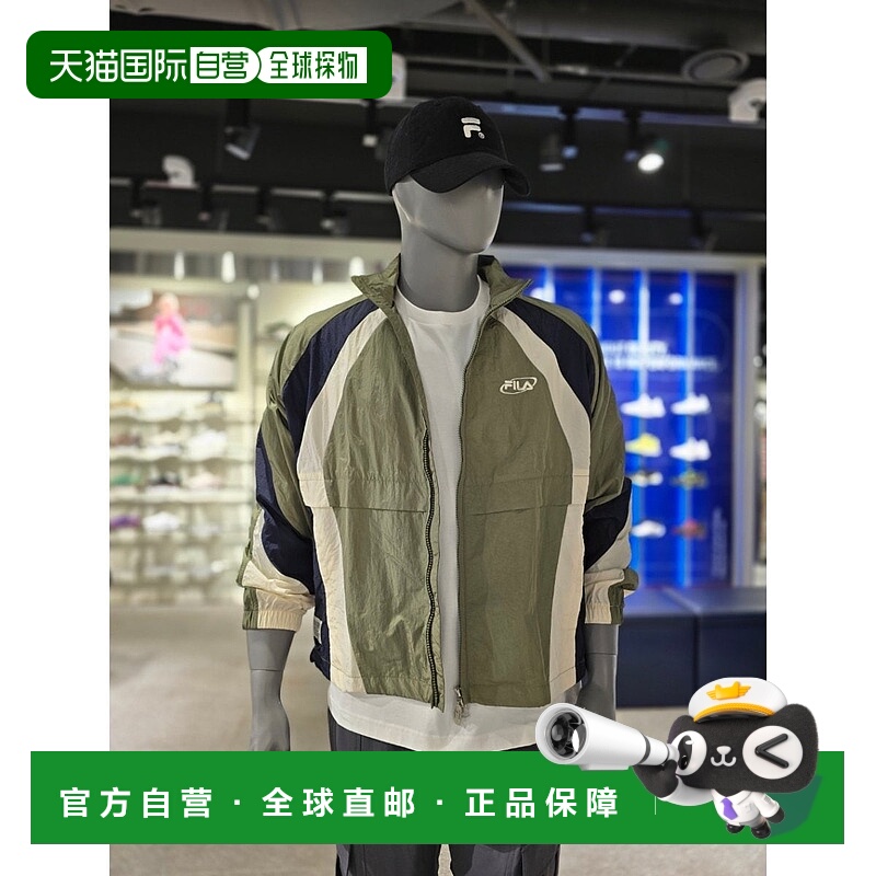 韩国直邮FILA [坡州店] Wheela Gong 新款拼色风衣夹克（FS2JKG21