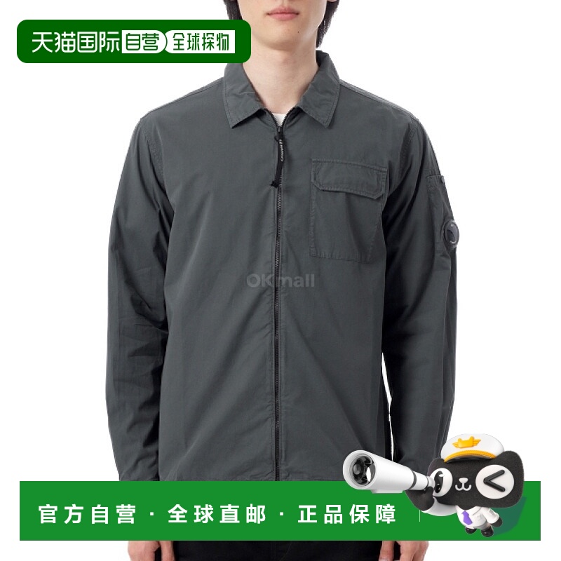 韩国直邮CP COMPANY 有机华达呢拉链外套衬衫 (19CMOS705A 110143