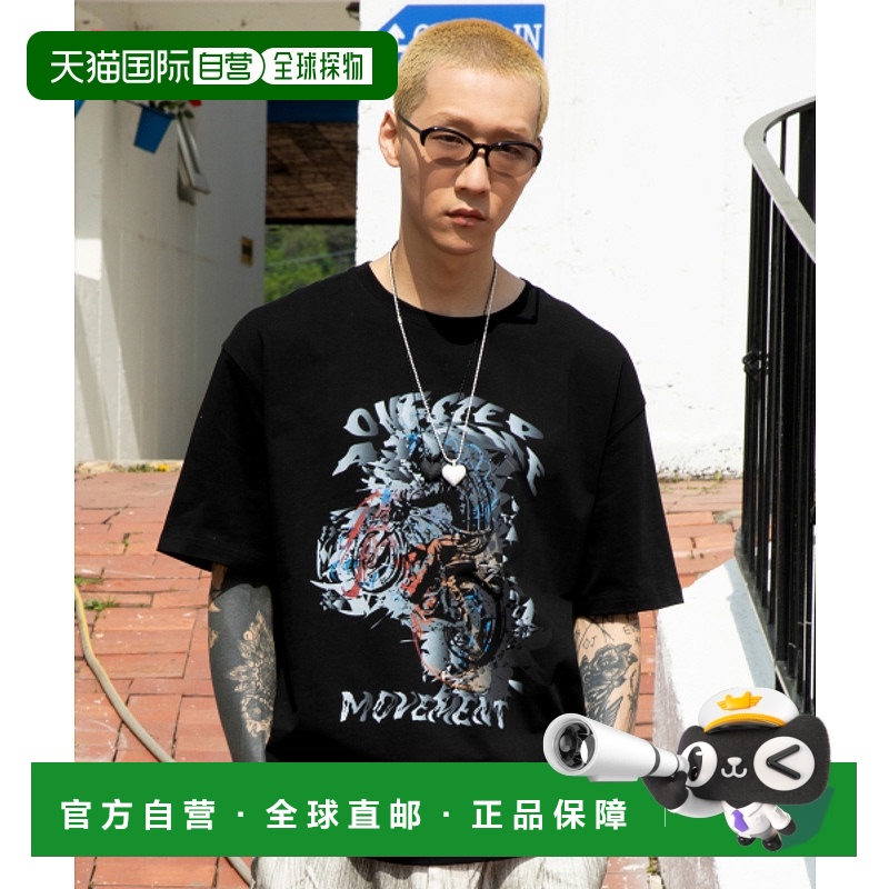 韩国直邮XTONZ 男士T恤XTT085BK短袖