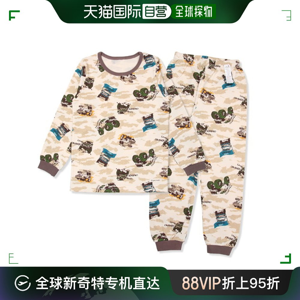 韩国直邮organic mom家居服套装童装男印花设计温暖舒适MFZP9K03