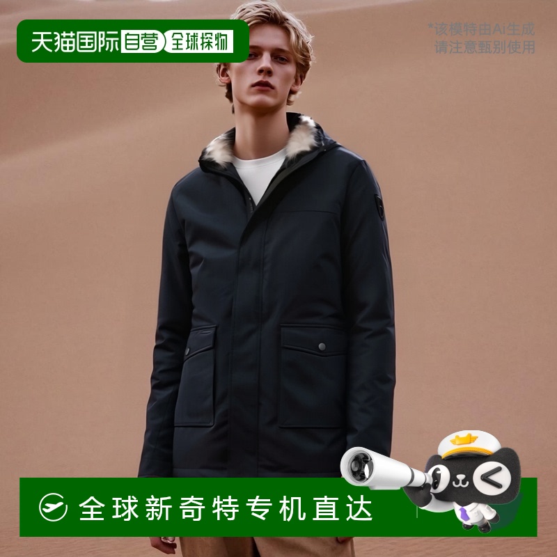 韩国直邮Nobis Yves Navy Blue Down Jacket/Insulated Coat外套