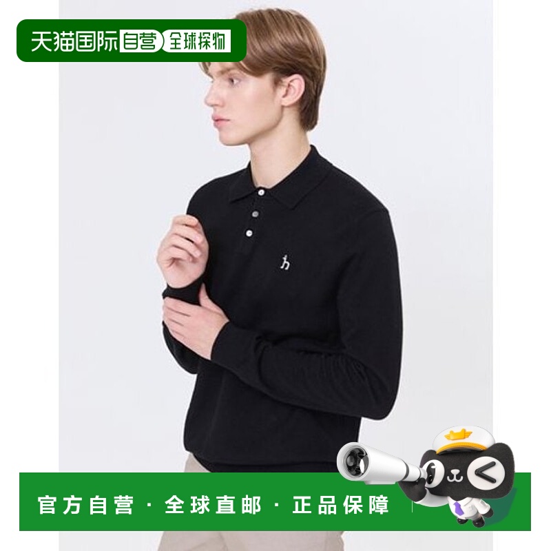 韩国直邮HAZZYS 赫奇斯男式 [长销] 黑色羊毛编织卡朗尼 (WHSW4D5