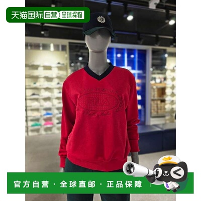 韩国直邮FILA [Paju] 惠拉女式网球 V 领上衣（FS2POG3362F-DRD）