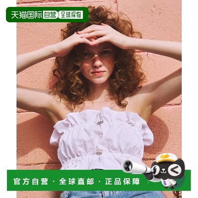 韩国直邮ETMON 女士雪纺衫BL120SMM01 Shirring Stopper Sleeveles