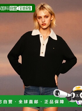 韩国直邮SATUR设计师款大气简约日常休闲个性毛衣SA22FWMK09A1BK