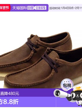 韩国直邮clarks Clarks Wallaby Beeswax 棕色男士乐福鞋 2615660