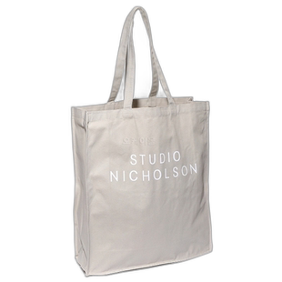 韩国直邮Studio Nicholson单肩包男女款手提浅褐色字母时尚百搭