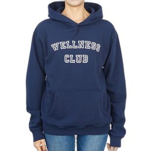 1h可退 韩国直邮SPORTY&RICH HO761NA NAVY 女士 长袖T恤衫卫衣