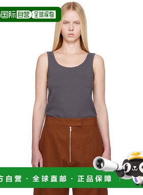 韩国直邮STUDIO NICHOLSON 工作室尼科尔森灰色列表针织背心 RIST