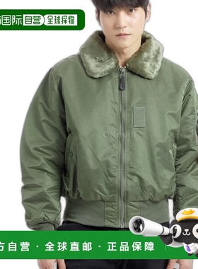 韩国直邮Alpha Industries B-15 飞行员夹克 苔绿色 男士外套
