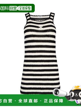 韩国直邮Celine 中长连衣裙 2AE5K720X38EC 黑色 ECRU DOM