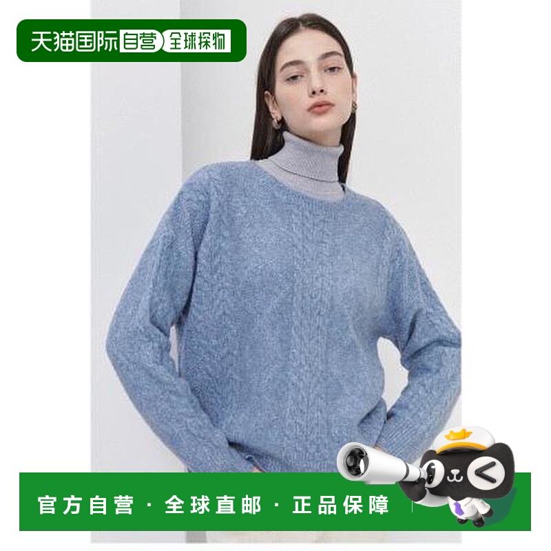 韩国直邮THE IZZAT 女士电缆细节羊毛套头针织衫 INCM1PO70SG