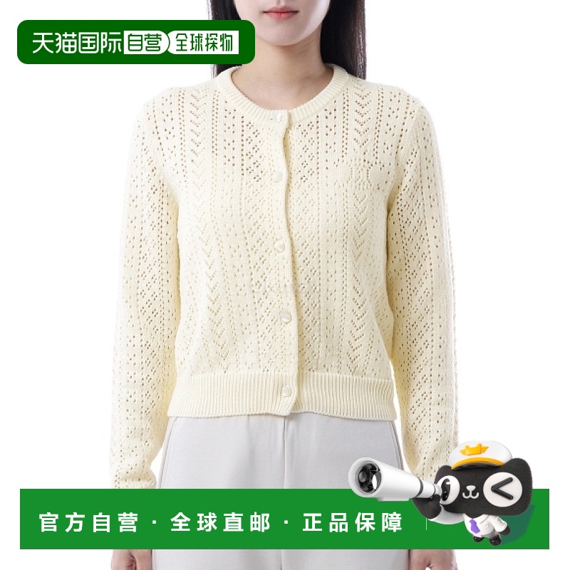 韩国直邮CELINE 棉质网眼开衫 (RV0N1307V 01OW) 长袖开襟衫