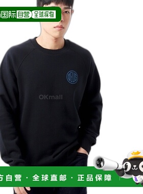 韩国直邮DEUS Pill 徽标圆领衫 (DMF248744-BLK) 兜帽/圆领