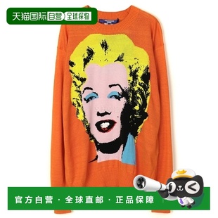 套头橙色圆领针织毛衣羊毛 23SS 韩国直邮JUNYA WATANABE