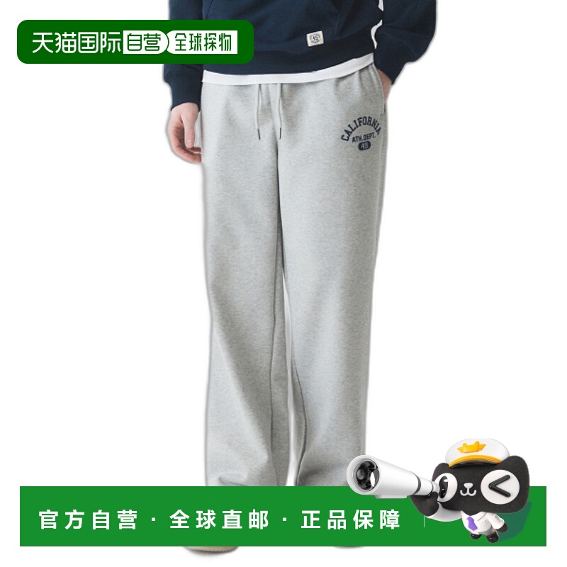 韩国直邮WHO.A.U 男士运动裤California Letter Wide Pants / WHT