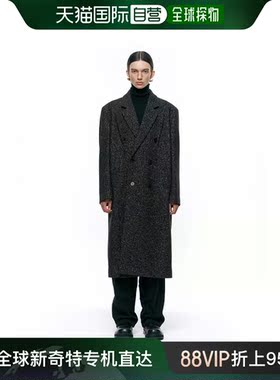 韩国直邮INSILENCE设计师款通用日常休闲宽松时尚大衣IM2C4CT08BK