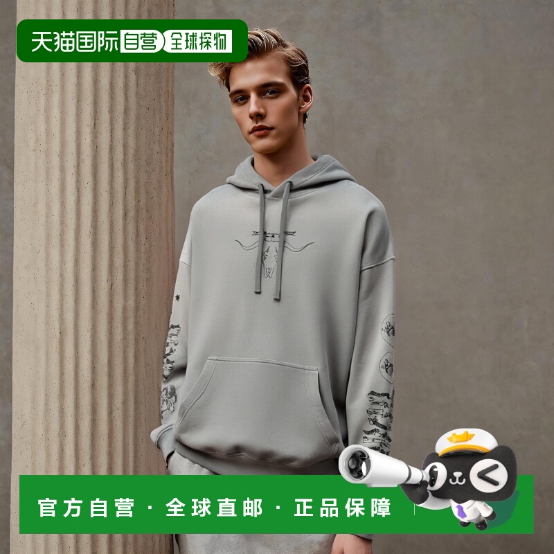 韩国直邮DIESEL 连帽衫男士 A066440TCAH9CRS UMMER E6 HOODIE