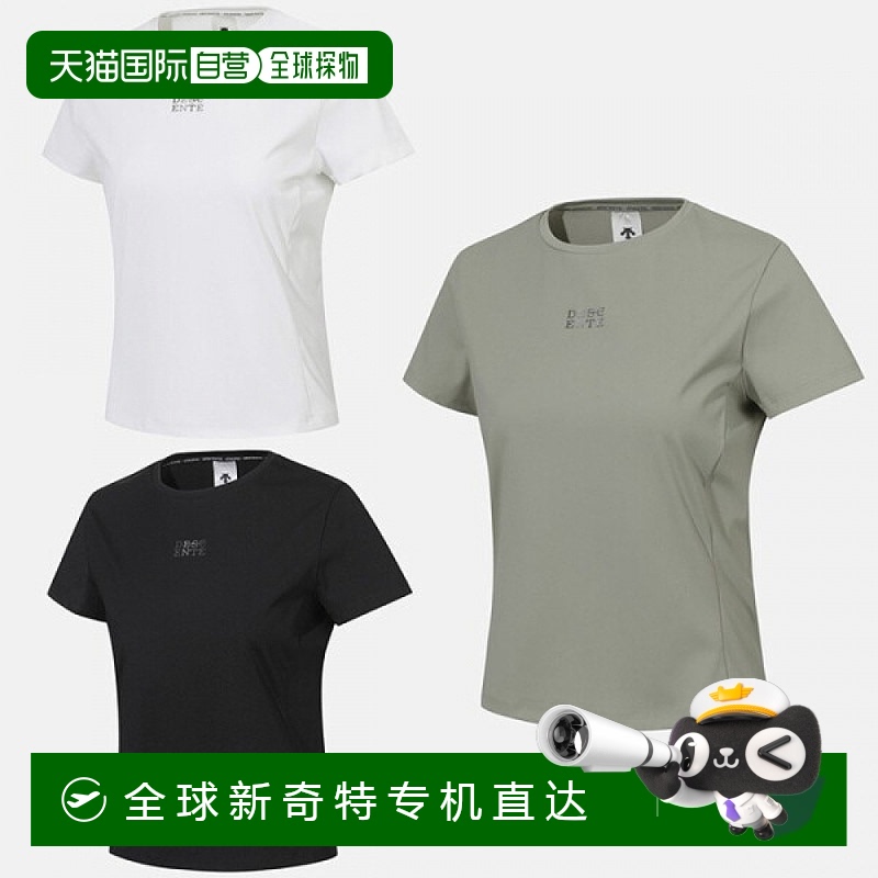 1h可退 韩国直邮descente  T恤新款短袖迪桑特