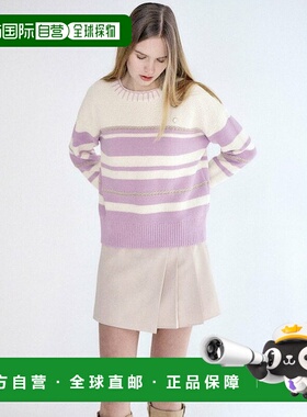 韩国直邮LOEUVRE 女士毛针织衫 Handcraft Stripe Pullover SK3SP1