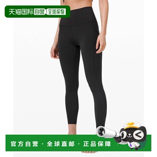 韩国直邮lululemon Align HR 长裤 24 Asia *口袋 - BLK运动裤