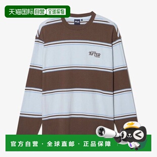 韩国直邮FILA Wheela 条纹长袖 T 恤 FS253RL01X003234