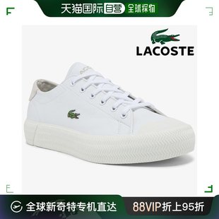 白色 GLIPSHOT LACOSTE 韩国直邮Lacoste 帆布鞋 42CFA001365