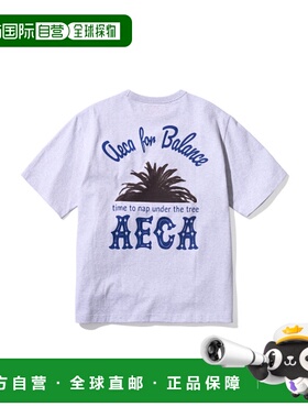 韩国直邮AECA WHITE 公用T恤AWCMSSBDTTSOV018C0BD PALM AECA HAL