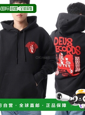 韩国直邮DEUS 《Outerworld》连帽衫 (DMF248765-BLK) 连帽/拉链
