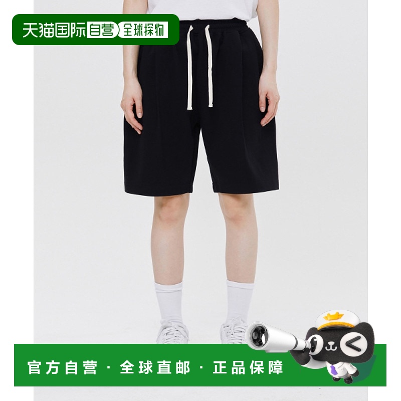 韩国直邮ROMANTIC CROWN 公用短裤COTTON PINTUCK SHORTS_BLACK 2