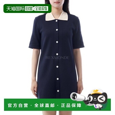 韩国直邮Thom Browne汤姆布朗针织Polo连衣裙女FJD129A J0223 415