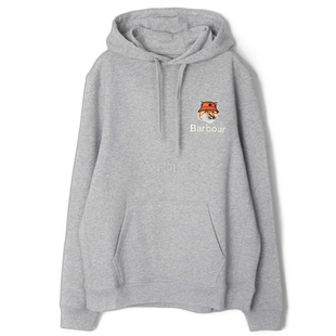 韩国直邮Barbour x Maison Kitsune 合作款 棉质连帽衫卫衣