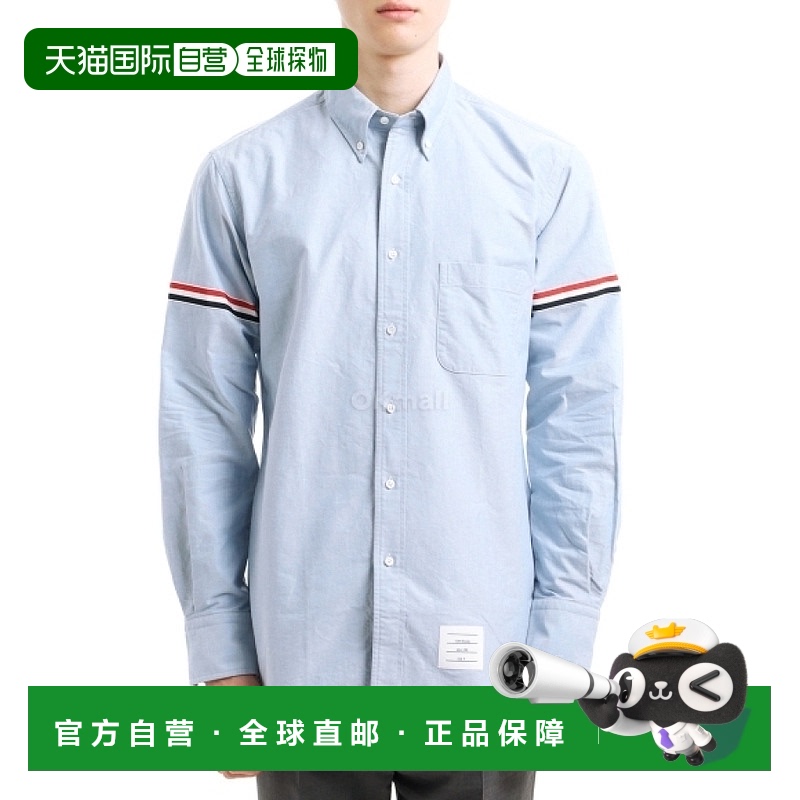 韩国直邮Thom Browne 经典牛津布 GG 臂章长袖纽扣尖领衬衫(MWL15