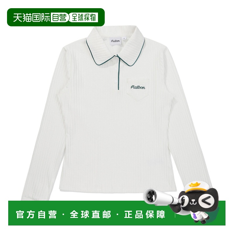 韩国直邮MALBON GOLF 女士Polo衫  Color Tipped Collar Ribbed T-