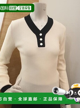 韩国直邮THE IZZAT TheKids细罗纹彩色纽扣尖头针织衫 IMAN1PO98S