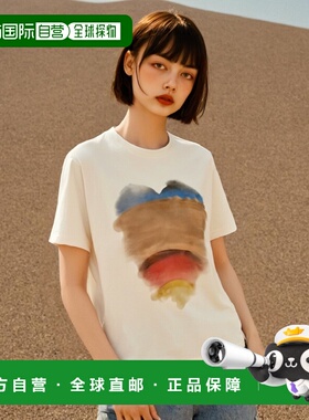 韩国直邮SATUR设计师款大气简约日常休闲个性T恤SA23GCMT14CR