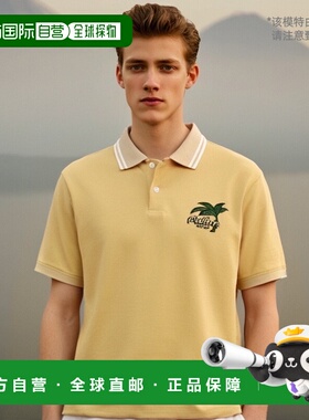 韩国直邮MALBON GOLF 男士Polo衫Palmtree graphic collar t-shir