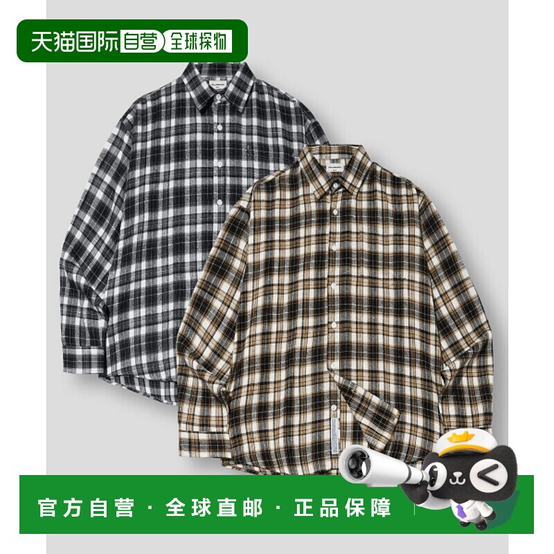 韩国直邮FILLUMINATE 公用男衬衫3244ST400585 Legible Check Shi