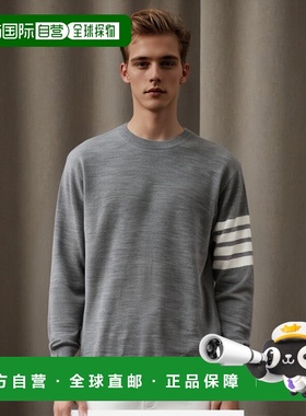 韩国直邮Thom Browne MKA002A Y1014 058 对比四杠条纹可持续美利