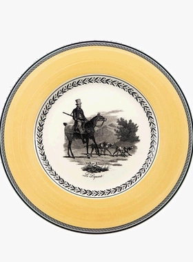 韩国直邮Villeroy&Boch唯宝厨房餐具碗金色浅口骑马的人图案27cm