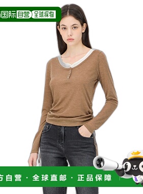 韩国直邮SISLEY 女士女装T恤 SATS07441BR高档舒适 时尚简约百搭