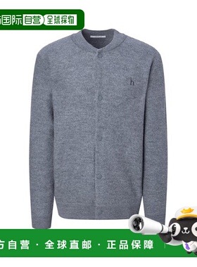 韩国直邮HAZZYS [25FW] 赫奇斯灰色羊毛波点运动场开衫 (HZSW5D33