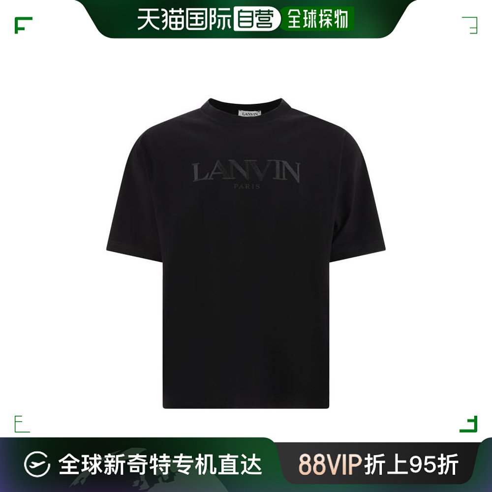 韩国直邮LANVIN24SS长袖T恤男TS0026J208 P2410BLACK