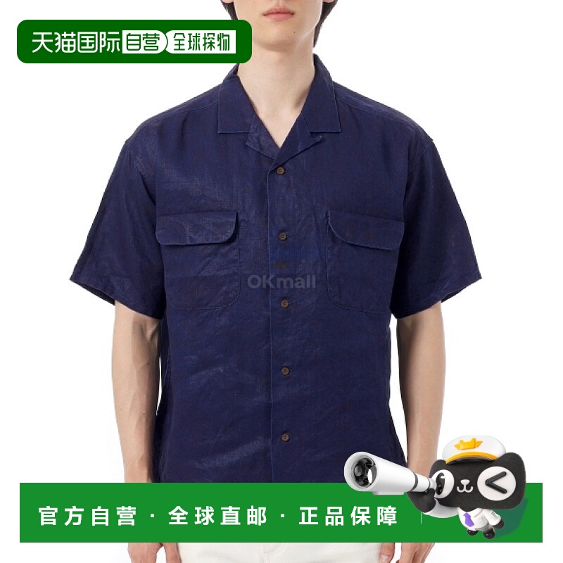 韩国直邮NIGEL CABOURN 开领亚麻衬衫 (80500011006 206) 短袖衬