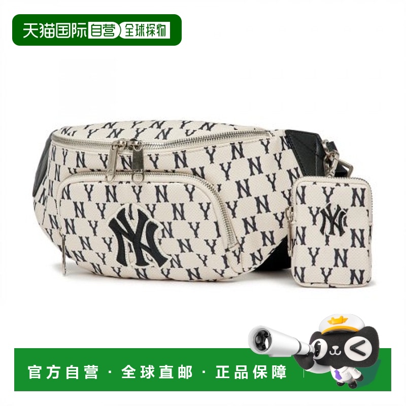 韩国直邮MLB 手抓包3AHSM012N-50CRD皮革斜挎包单肩包手提包