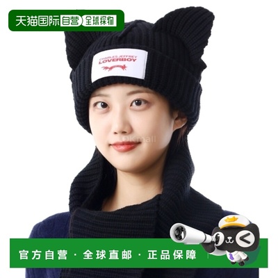 韩国直邮CHARLES JEFFREY LOVERBOY 粗耳朵毛线帽围巾 (041130202