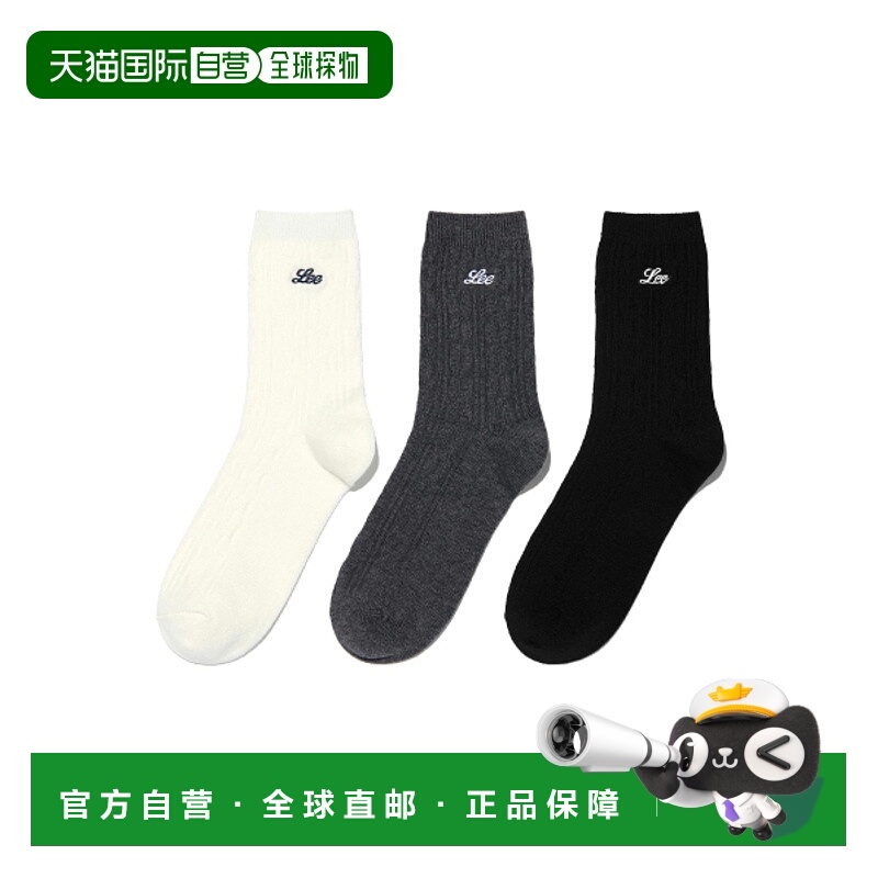 韩国直邮LEE正品美式复古新品女款袜子LE2503SK73MX女袜
