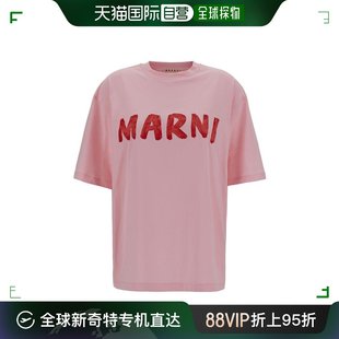 韩国直邮MARNI24SS短袖 Pink T恤女THJET49EPHUSCS11LOC18