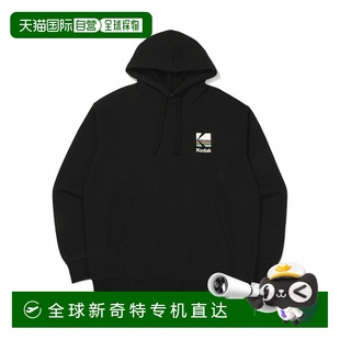 简约高级感 韩国直邮柯达彩虹半宽松连帽衫 恤高档舒适时尚 百搭