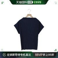 韩国直邮[PUREDA] 高领半袖褶边雪纺衫  (夏季/日常/换季期/捏褶/